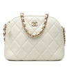 Chanel Mini CC Quilted Caviar Dome Clutch with Chain Secondhand