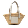 LOEWE Small Raffia Anagram Basket Tote Secondhand