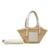 LOEWE Small Raffia Anagram Basket Tote Secondhand