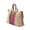 Gucci Medium GG Canvas Web Rania Top Handle Bag Secondhand