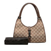 Gucci GG Canvas Jackie Bardot Shoulder Bag Secondhand