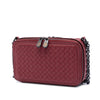 Secondhand Bottega Veneta Nappa Intrecciato Double Zip Shoulder Bag