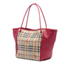 Burberry Small Haymarket Check Coated Canvas and Leather Canterbury Tote Secondhand