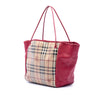 Burberry Small Haymarket Check Coated Canvas and Calfskin Canterbury Tote Secondhand