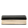 Chanel Bicolor Satin Diamond Stitch Wallet On Chain Secondhand