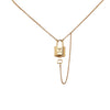 Louis Vuitton Gold Plated Locky Pendant Necklace Secondhand