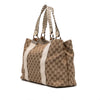Secondhand Gucci Medium GG Canvas Bamboo Libeccio Tote