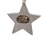 Chanel CC Brass and Strass Star Drop Push Back Earrings Secondhand