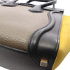Celine Micro Tricolor Leather Luggage Tote Secondhand