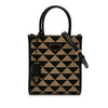 Prada Mini Embroidered Jacquard Symbole Triangolo Satchel Secondhand