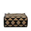 Prada Mini Embroidered Jacquard Symbole Triangolo Satchel Secondhand