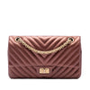 Chanel Chevron Metallic Aged Calfskin Reissue 2.55 Double Flap 225 Secondhand
