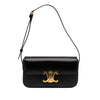 Secondhand Celine Shiny Calfskin Triomphe Claude Shoulder Bag