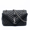 Secondhand Saint Laurent Medium Sheepskin Triquilt Monogram College Bag