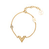 Louis Vuitton Gold Plated Essential V Bracelet Secondhand