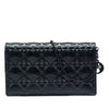 Dior Calfskin Cannage Diamond Lady Dior Wallet On Chain Secondhand