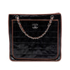 Chanel CC Chocolate Bar Patent Tote Secondhand