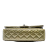 Chanel Medium Classic Striated Patent Double Flap Secondhand