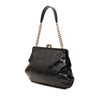 Chanel Glazed Calfskin Kiss Lock Frame Shoulder Bag Secondhand