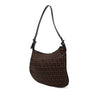 Fendi Zucchino Canvas Oyster Shoulder Bag Secondhand