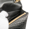 Saint Laurent Small Croc Embossed Leather Monogram Kate Tassel Crossbody Secondhand
