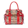 Burberry Haymarket Check Coated Canvas Minford Portrait Satchel Secondhand