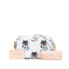 Miu Miu Goatskin Madras Cat Print Double Zip Crossbody Secondhand