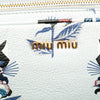 Miu Miu Goatskin Madras Cat Print Double Zip Crossbody Secondhand