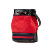Gucci Mini Suede and Patent Web Ophidia Bucket Bag Secondhand
