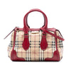 Burberry Small Haymarket Check Coated Canvas Gladstone Satchel Secondhand