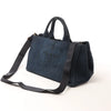 Prada Canapa Denim 2Way Handbag in Blue B2642B Secondhand
