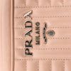 Prada Diagram Leather Chain Crossbody Bag in Pink 1BH083 Secondhand