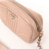 Prada Diagram Leather Chain Crossbody Bag in Pink 1BH083 Secondhand