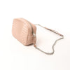 Prada Diagram Leather Chain Crossbody Bag in Pink 1BH083 Secondhand