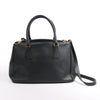 Prada Galleria Saffiano Lux Leather 2Way Handbag in Black Secondhand