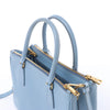 Prada Galleria Saffiano Lux Leather 2Way Handbag in Blue Secondhand