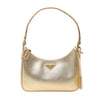 Prada Saffiano Lux Mini Re-Edition Shoulder Bag Platino 1BC204 Secondhand