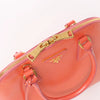 Prada Saffiano Vernice Dome Leather 2Way Handbag in Begonia BL0909 Secondhand