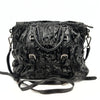 Prada Shopper shoulder bag in black Gaufrè paint