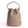 Prada beige leather bucket handbag