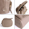 Prada beige leather bucket handbag