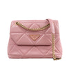 Prada Spectrum Small Leather Chain Shoulder Bag in Pink Secondhand