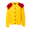 Secondhand Prada Mohair Cardigan with Fur 