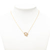 Dior Gold Plated Oblique Strass Necklace Secondhand