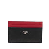 Fendi Zucca Shadow Calfskin Colorblock Card Holder Secondhand