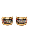 Hermès Gold Plated Enamel Cloisonne Clip On Earrings Secondhand