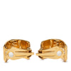 Hermès Gold Plated Enamel Cloisonne Clip On Earrings Secondhand