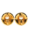 Chanel CC Quilted Gold Plated Round Clip On Earrings Secondhand