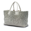 Bottega Veneta Limited Edition Medium Lambskin Intreccio Mist Spheres Cabat Tote Secondhand