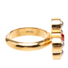 Louis Vuitton Brass Love Letters Timeless Ring Set Secondhand
